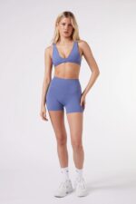 4" ButterSoft High Waist Biker Short in Blueberry - Sillvela