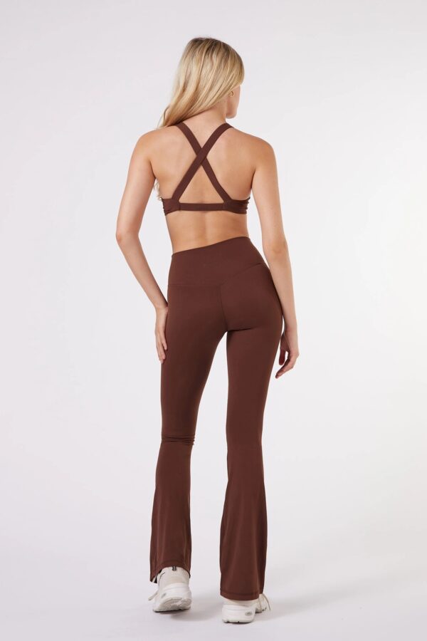 ButterSoft Flare Leggings in Chocolate - Sillvela