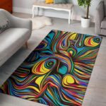 Abstract Wavy Sillvela Area Rug