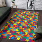 Autism Awareness Merchandise Sillvela Area Rug