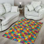 Autism Awareness Merchandise Sillvela Area Rug