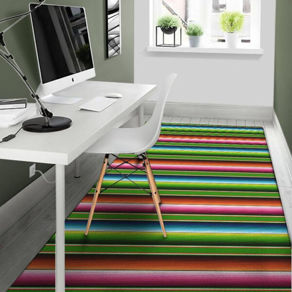 Baja Mexican Print Sillvela Area Rug