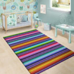 Baja Serape Print Sillvela Area Rug
