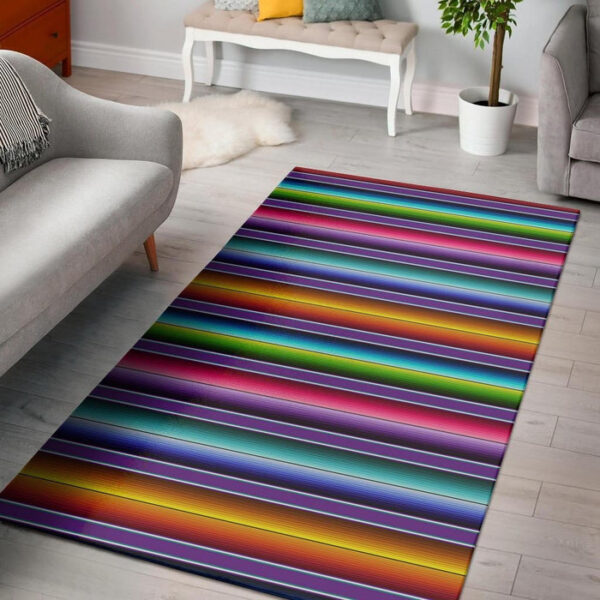 Baja Serape Print Sillvela Area Rug