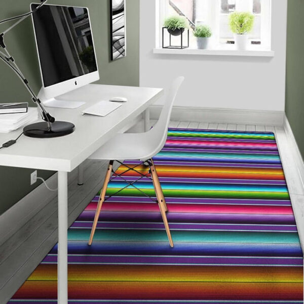 Baja Serape Print Sillvela Area Rug