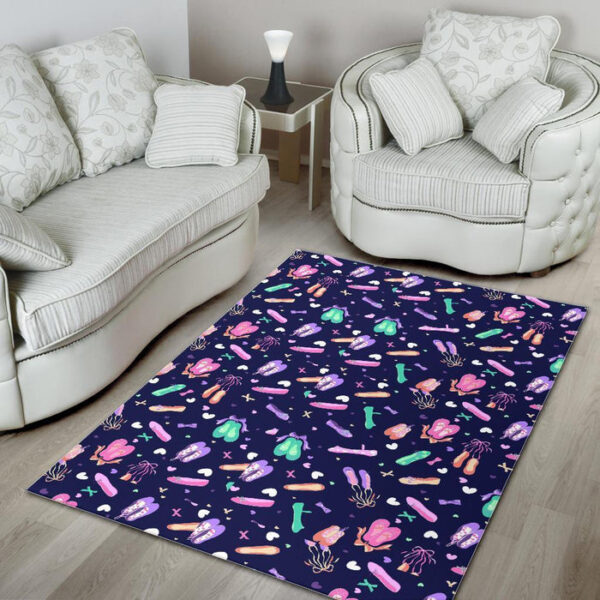 Ballet Pattern Print Sillvela Area Rug