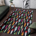 Bass Fishing Bait Print Pattern Sillvela Area Rug