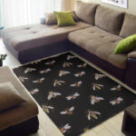 Bee Lovers Honey Gifts Pattern Print Sillvela Area Rug