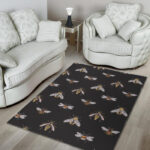 Bee Lovers Honey Gifts Pattern Print Sillvela Area Rug