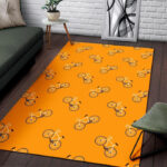 Bicycle Pattern Print Sillvela Area Rug