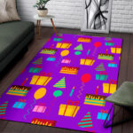 Birthday Pattern Print Sillvela Area Rug