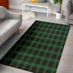 Black Green Plaid Tartan Sillvela Area Rug