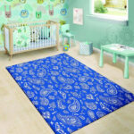 Blue Bandana Sillvela Area Rug