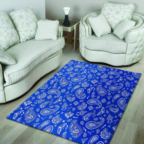 Blue Bandana Sillvela Area Rug