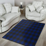 Blue Buffalo Plaid Sillvela Area Rug