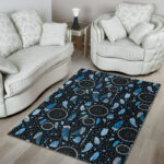 Blue Dream Catcher Feather Sillvela Area Rug
