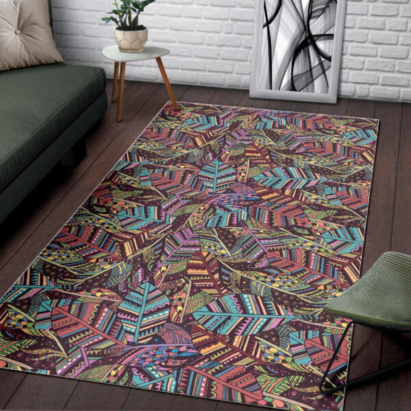 Bohemian Boho Pattern Print Sillvela Area Rug
