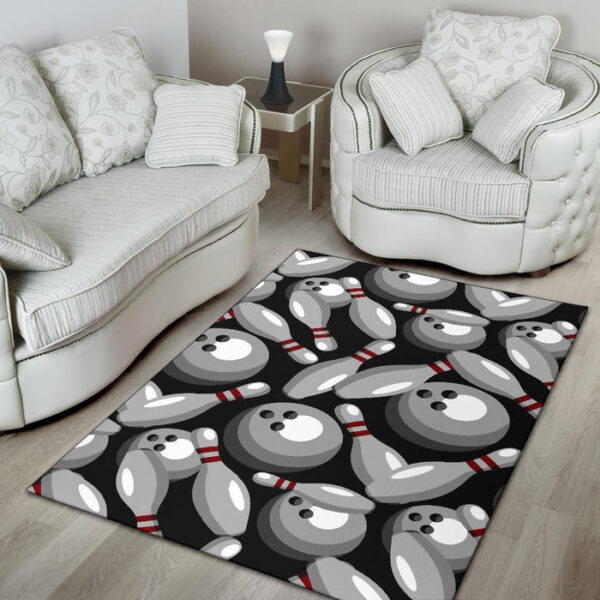 Bowling Pattern Print Sillvela Area Rug