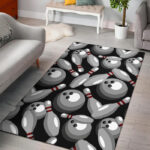Bowling Pattern Print Sillvela Area Rug