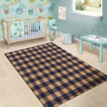 Brown Plaid Sillvela Area Rug