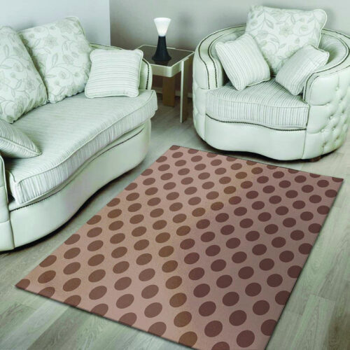 Brown Polka Dot Sillvela Area Rug