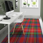 Caledonia Red Plaid Tartan Sillvela Area Rug