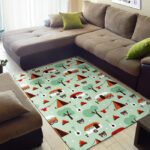 Camper Pattern Print Sillvela Area Rug