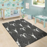 Capricorn Astrology Gothic Witch Sillvela Area Rug