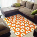 Carrot Pattern Print Sillvela Area Rug