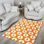 Carrot Pattern Print Sillvela Area Rug
