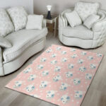 Cartoon Cow Print Sillvela Area Rug
