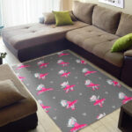 Cat Ballet Pattern Print Sillvela Area Rug