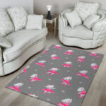 Cat Ballet Pattern Print Sillvela Area Rug