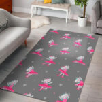 Cat Ballet Pattern Print Sillvela Area Rug