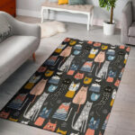 Cat Style Print Sillvela Area Rug