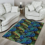 Chameleon Pattern Print Sillvela Area Rug