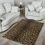 Cheetah Leopard Pattern Print Sillvela Area Rug