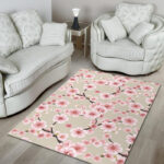 Cherry Blossom Sakura Sillvela Area Rug