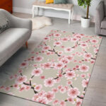 Cherry Blossom Sakura Sillvela Area Rug