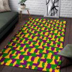 Chess Color Pattern Print Sillvela Area Rug