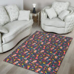 Chess Colorful Pattern Print Sillvela Area Rug