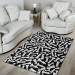 Chess Pattern Print Sillvela Area Rug