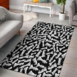 Chess Pattern Print Sillvela Area Rug