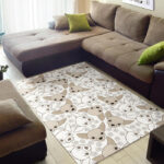 Chihuahua Pattern Print Sillvela Area Rug
