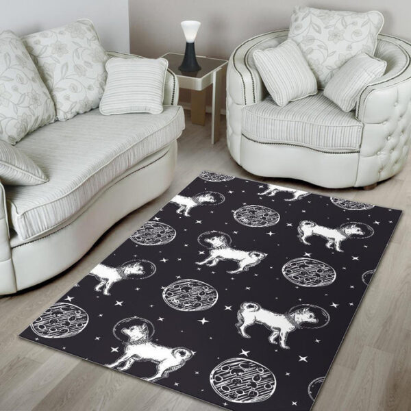 Chihuahua Space Pattern Print Sillvela Area Rug