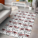 Chimp Monkey Pattern Print Sillvela Area Rug