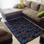 Chinese Wave Dragon Pattern Print Sillvela Area Rug