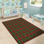 Christmas Tartan Red Plaid Sillvela Area Rug