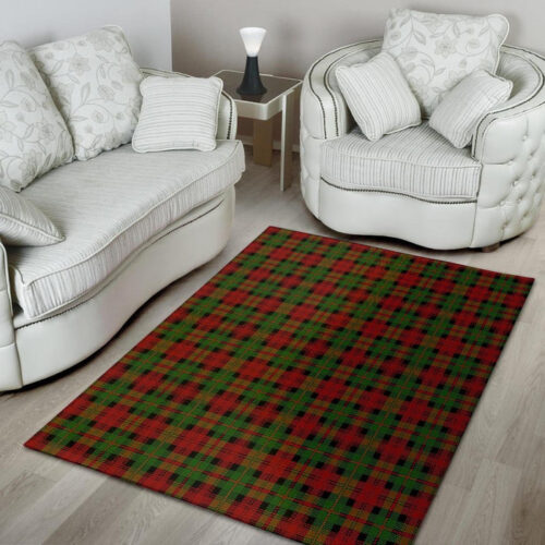 Christmas Tartan Red Plaid Sillvela Area Rug