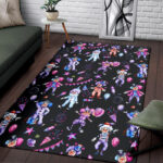Clown Pattern Print Sillvela Area Rug